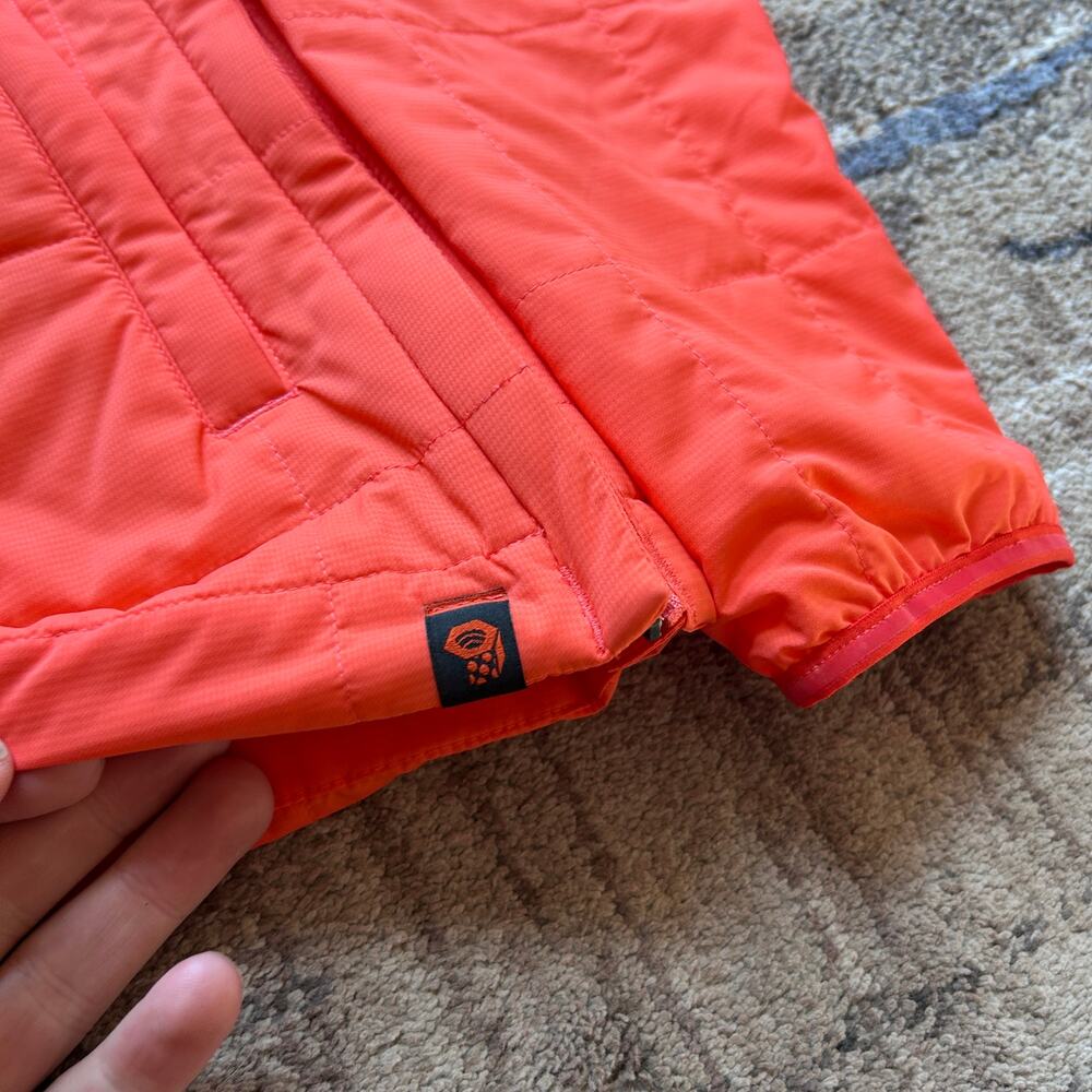 NWT Women's Mountain Hardwear Orange Escape Insulated Light Pullover Jacket XS - Picture 8 of 9